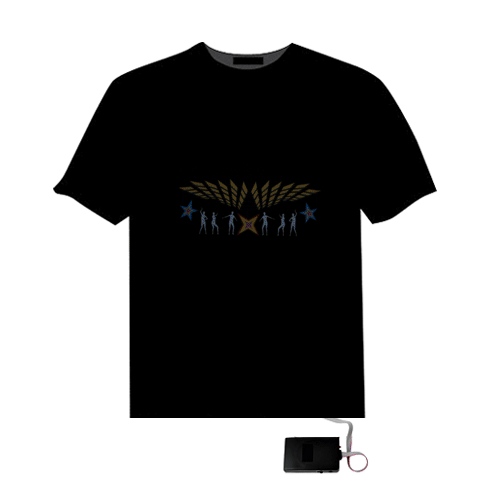 Sound Activated Dancing Party Equalizer T-Shirt -Medium