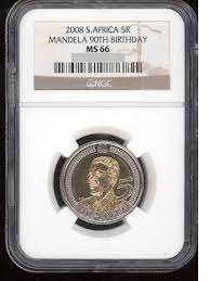 $$$$$----2008 Mandela 90th Birthday Coin MS 66----$$$$$