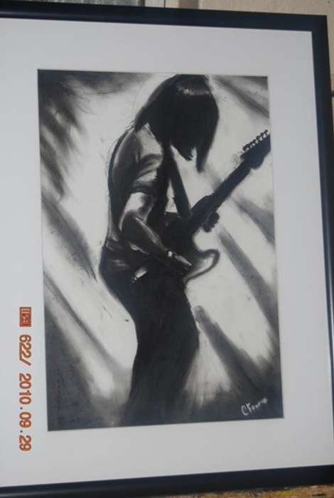 Guitar Player - Charcoal