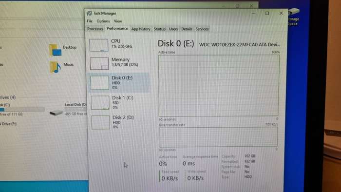 Intel Core I7 2600K / 6GB DDR3 / 128GB SSD / 1.5 TB HDD Computer