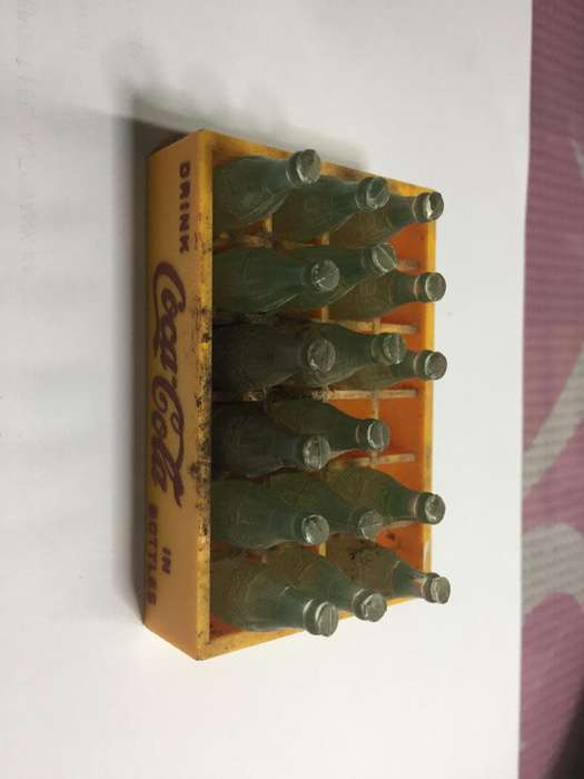 Miniature Toy Coca Cola Coke 24 Bottle Case Crate Vintage 50s Advertising Collectible Mini Soda