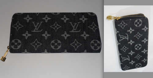 LADIES LOUIS VUITTON STYLE PURSE/WALLET, INDIGO DENIM, FREE POSTAGE, PAYPAL ONLY!