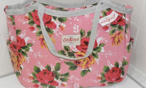 CATH KIDSTON PINK FLORAL DESIGN HANDBAG FREE POSTAGE, PAYPAL ONLY!