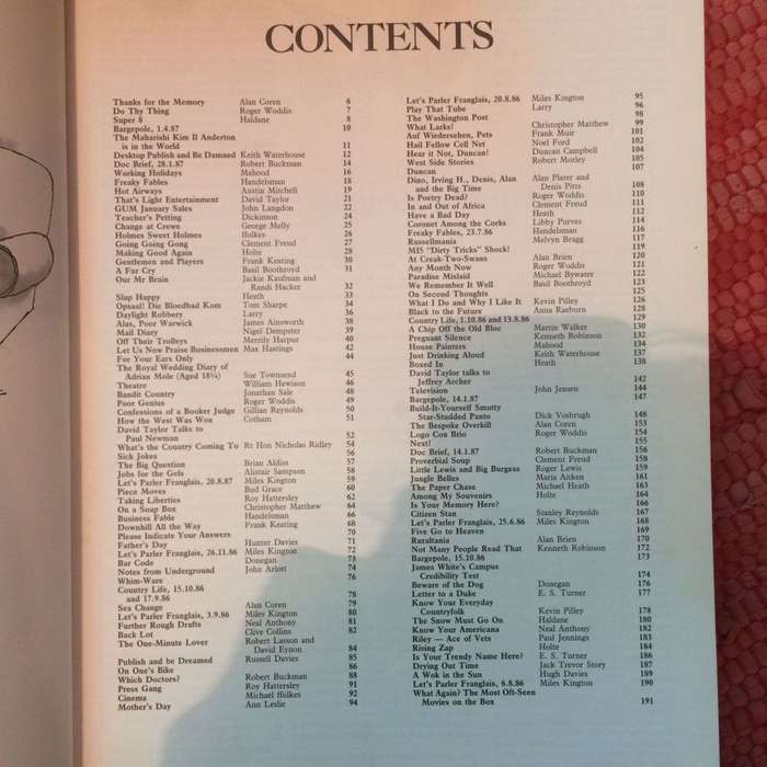 Pick of Punch - Alan Coren 1987