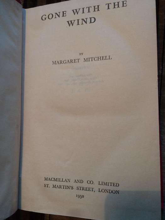 Gone With the Wind - Margaret Mitchell (1950 HARDCOVER)
