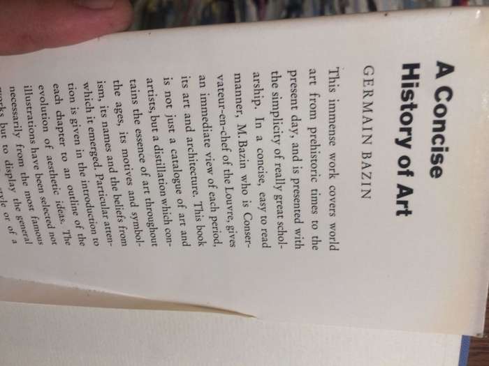 A Concise History of Art - Germain Bazin (1964 HARDCOVER)