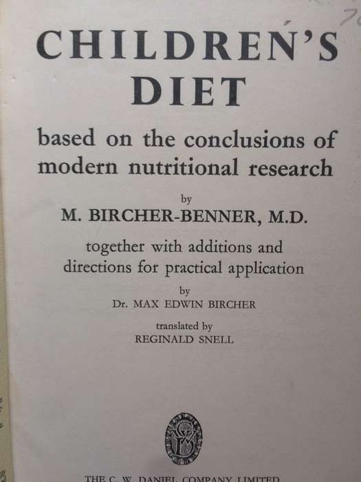 Children`s Diet - M Bircher-Benner M.D.