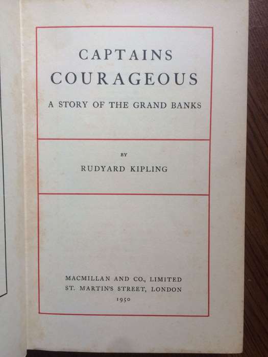 Captains Courageous - Rudyard Kipling (1950 HARDCOVER)