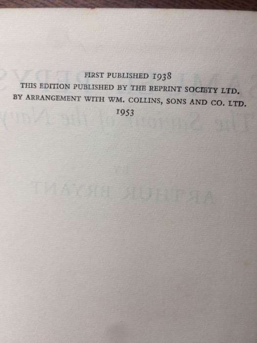 Samuel Pepys: The Saviour of the Navy - Arthur Bryant (1953 HARDCOVER)