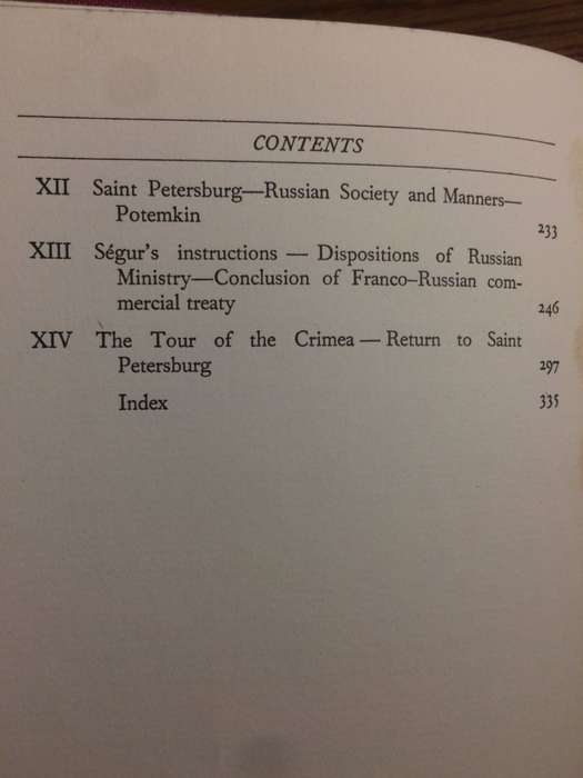 Memoirs of Louis Philippe Comte de Segur (1960 1st Edition HARDCOVER)
