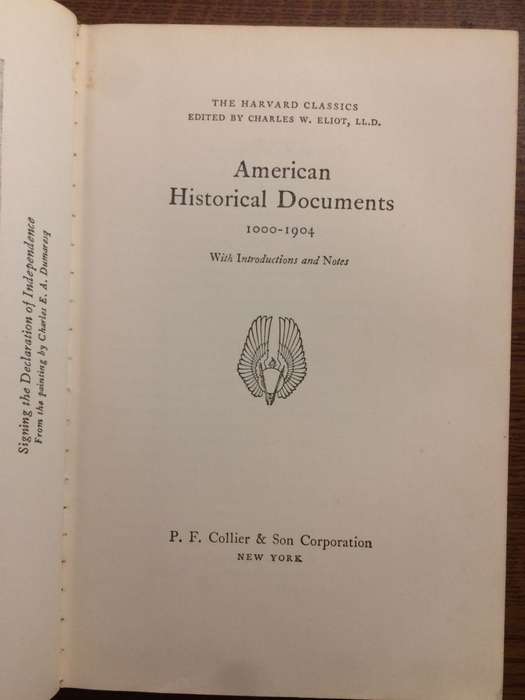 American Historical Documents: 1000-1904 - Charles W. Eliot
