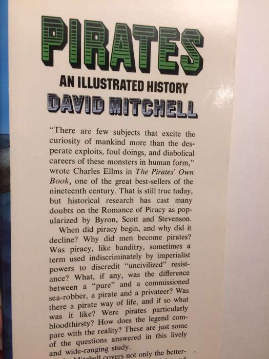 Pirates: An Illustrated History - David Mitchell (1976 1st Edition HARDCOVER)