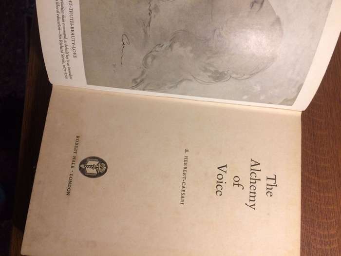 The Alchemy of Voice - E Herbert-Caesari (1965 1st Edition HARDCOVER RARE)