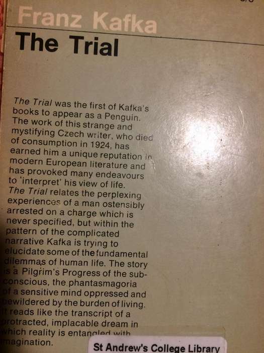 The Trial - Franz Kafka