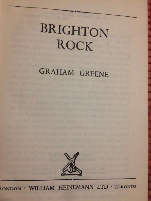 Brighton Rock - Graham Greene (1947 Hardcover)