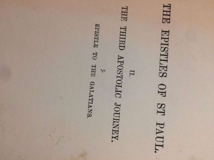 Saint Paul's Epistle to the Galatians - JB Lightfoot (1902 HARDCOVER)