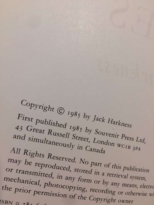 The Makers of Heavenly Roses - Jack Harkness (1985 1st Edition Hardcover)