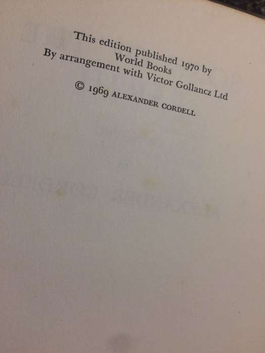 Song of the Earth - Alexander Cordell (1970 Hardcover)