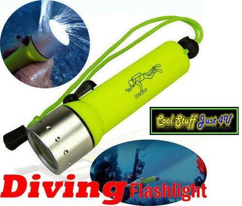 PROFESSIONAL DIVING FLASHLIGHT - CREE 3W LED WATERPROOF TORCH!!!