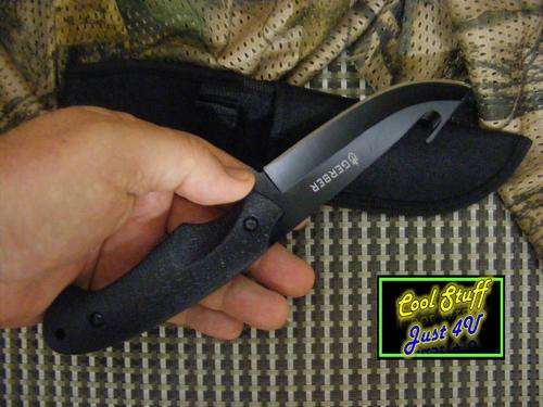 GUT-HOOK SLAUGHTERING / HUNTING KNIFE WITH SHEATH - AWESOME!!!