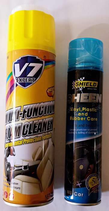 MULTI- FUNCTION FOAM CLEANER 1×650ML & SHIELD SHEEN FOR CAR CARE 1×300ML **SEALED ** NEW**