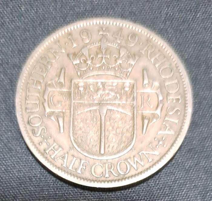 SOUTHERN RHODESIA **1949** HALF CROWN