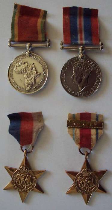 WWII Medals - 134768 J.C. Scott