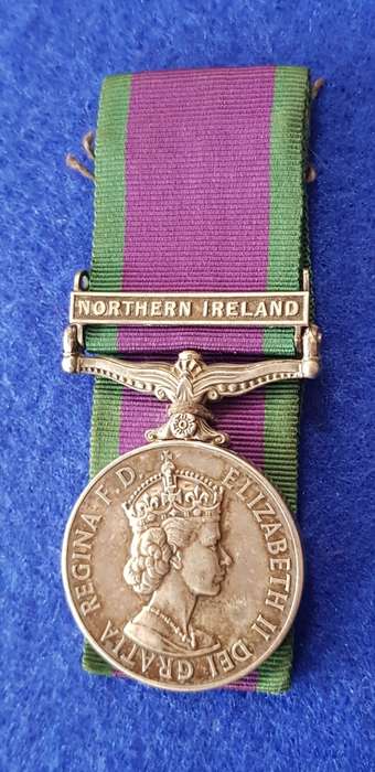GENERAL SERVICE MEDAL (1964) - NORTHERN IRELAND CLASP - Full Size Medal