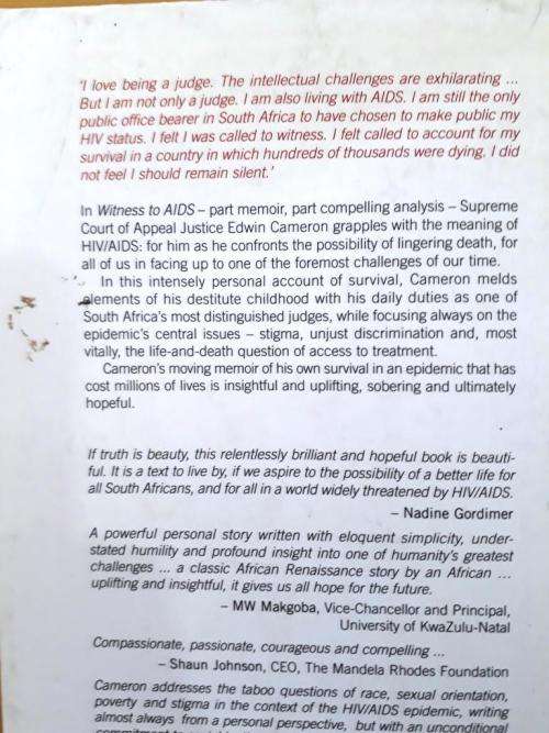 Witness to AIDS, Edwin Cameron