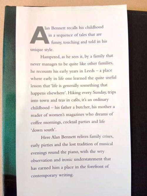 Telling Tales, Alan Bennett