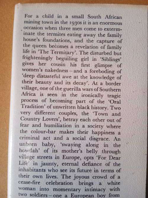 A Soldier`s Embrace, Nadine Gordimer
