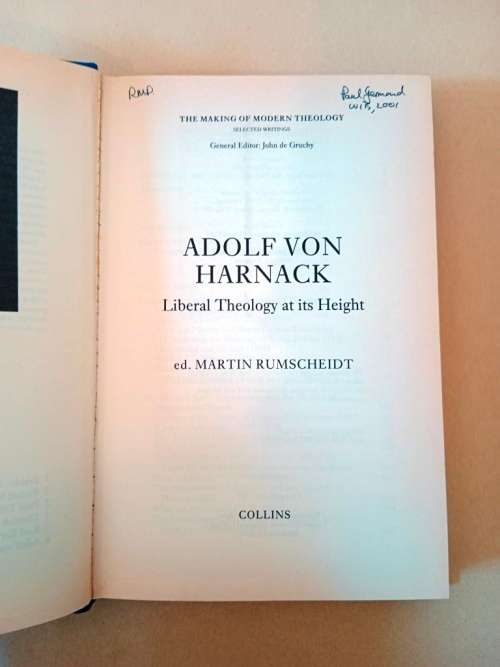 Selected Writings, Adolf von Harnack
