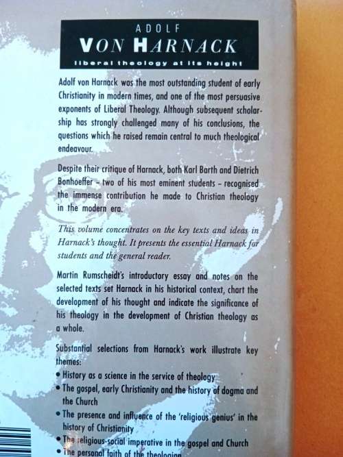 Selected Writings, Adolf von Harnack