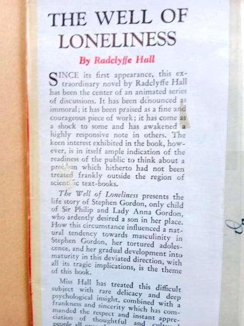 The Well of Loneliness, Radclyffe Hall