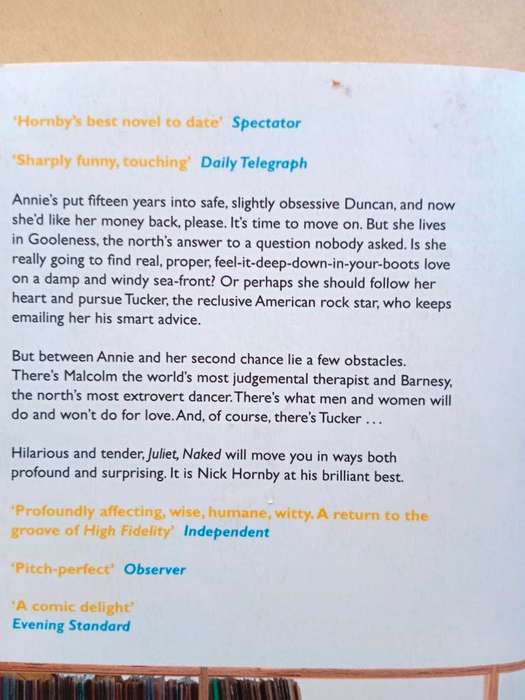 Juliet, Naked, Nick Hornby
