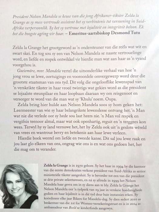 Goeiemôre Mnr. Mandela, Zelda la Grange