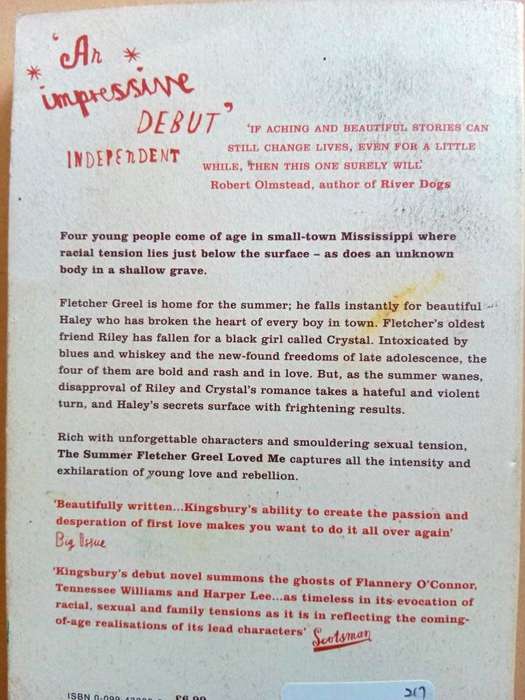 The Summer Fletcher Greel Loved Me, Suzanne Kingsbury