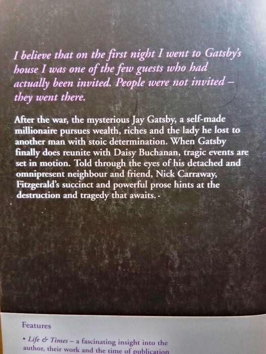 The Great Gatsby, F. Scott Fitzgerald