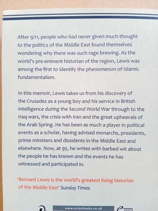 Notes on a Century - Reflections of a Middle East Historian, Bernard Lewis