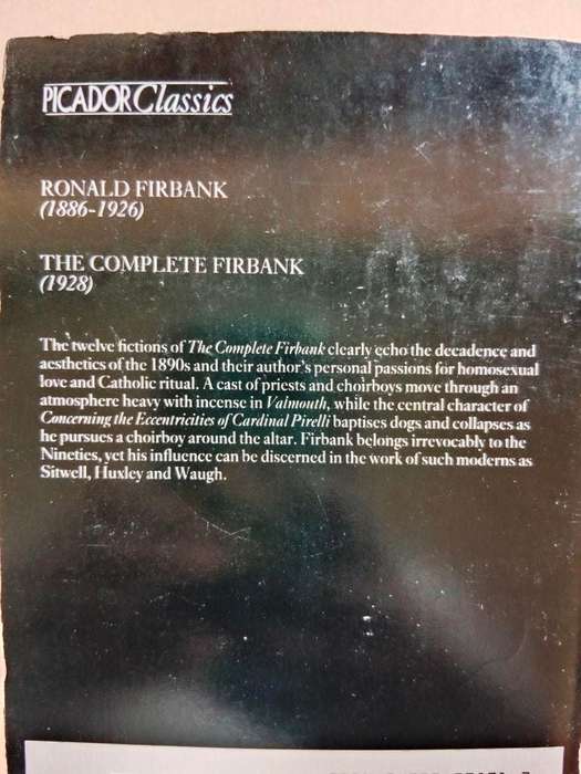 The Complete Firbank, Ronald Firbank