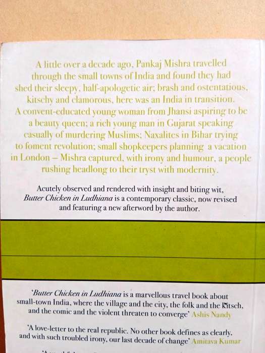 Butter Chicken in Ludhiana - Travels in Small Town India, Pankaj Mishra