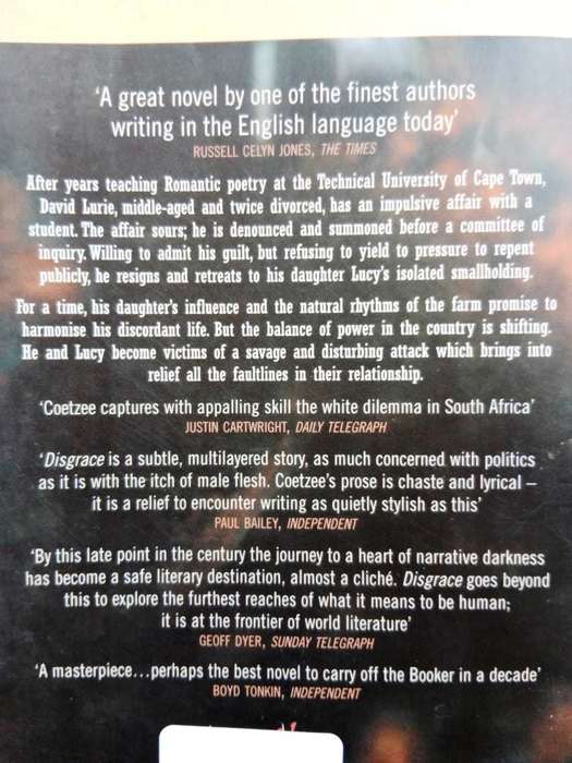 Disgrace, J.M. Coetzee