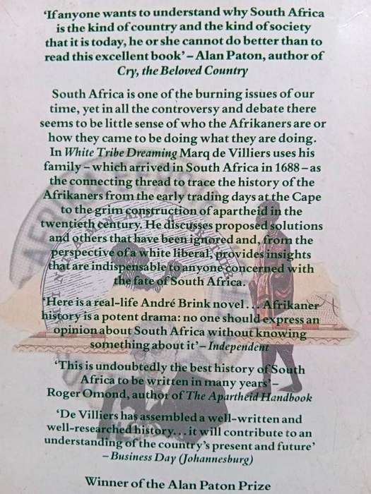 White Tribe Dreaming, Marq de Villiers
