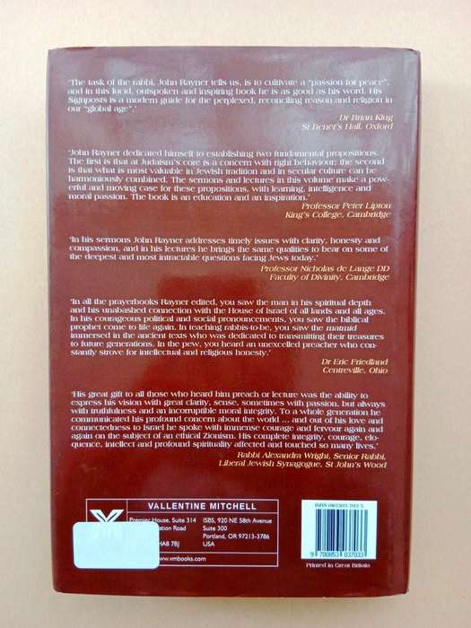 Signposts to the Messianic Age - Sermons and Lectures, Rabbi John D. Rayner