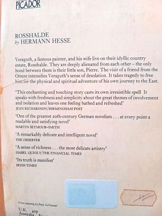 Rosshalde, Herman Hesse