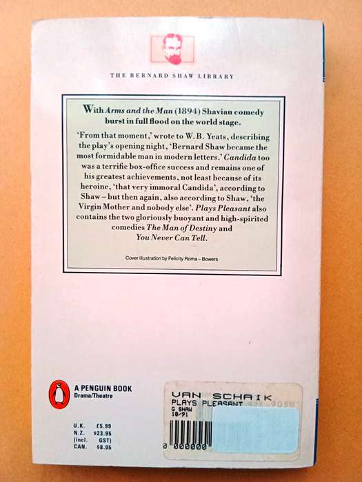 Plays Pleasant, Bernard Shaw