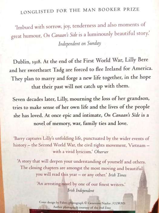 On Canaan's Side, Sebastian Barry