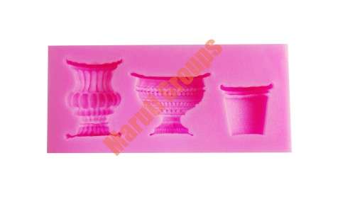 Pot silicone mould, for chocolate or fondant