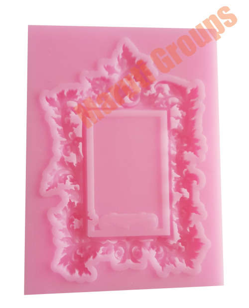 Frame Border silicone mould / Scrolls Border silicone fondant mould