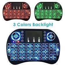 Mini Wireless BackLit Keyboard Mouse Combo - Black